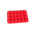 thumbnail image 1 of 24 Cups Silicone Muffin Pan Mini Cupcake Pan, Nonstick Food Grade Silicone Baking Pan 1 Pack (Red), 1 of 3