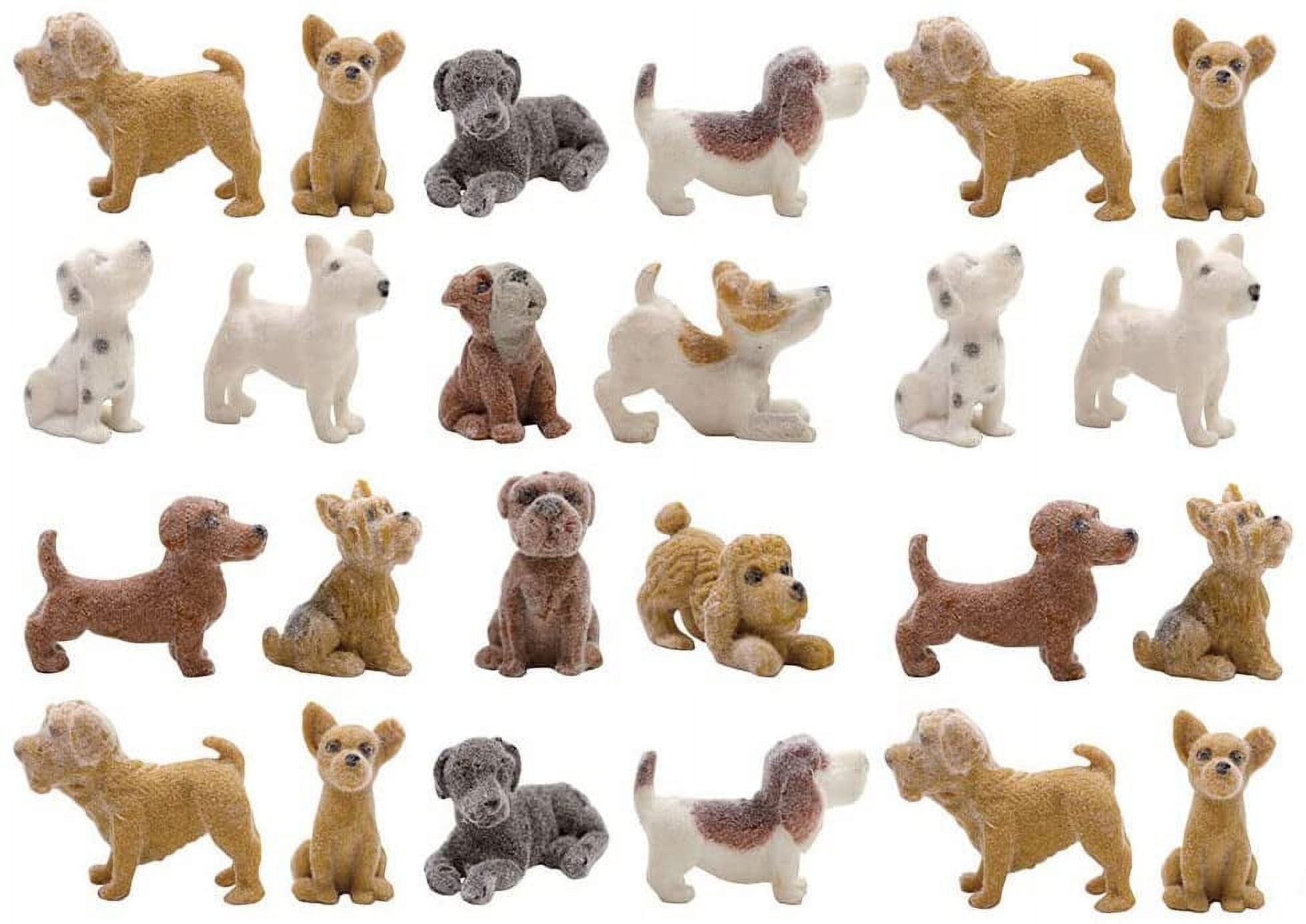  Entervending Tiny Dog and Cat Figurines for Kids