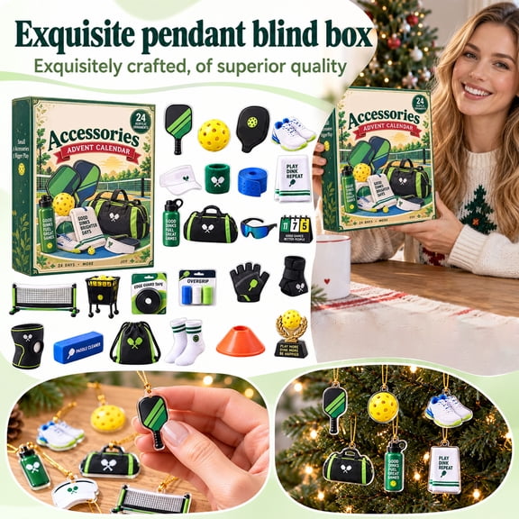 24 Day Christmas Advent Calendar 2026 Advent Calendar with Retro Pickleball Countdown Christmas Decoration