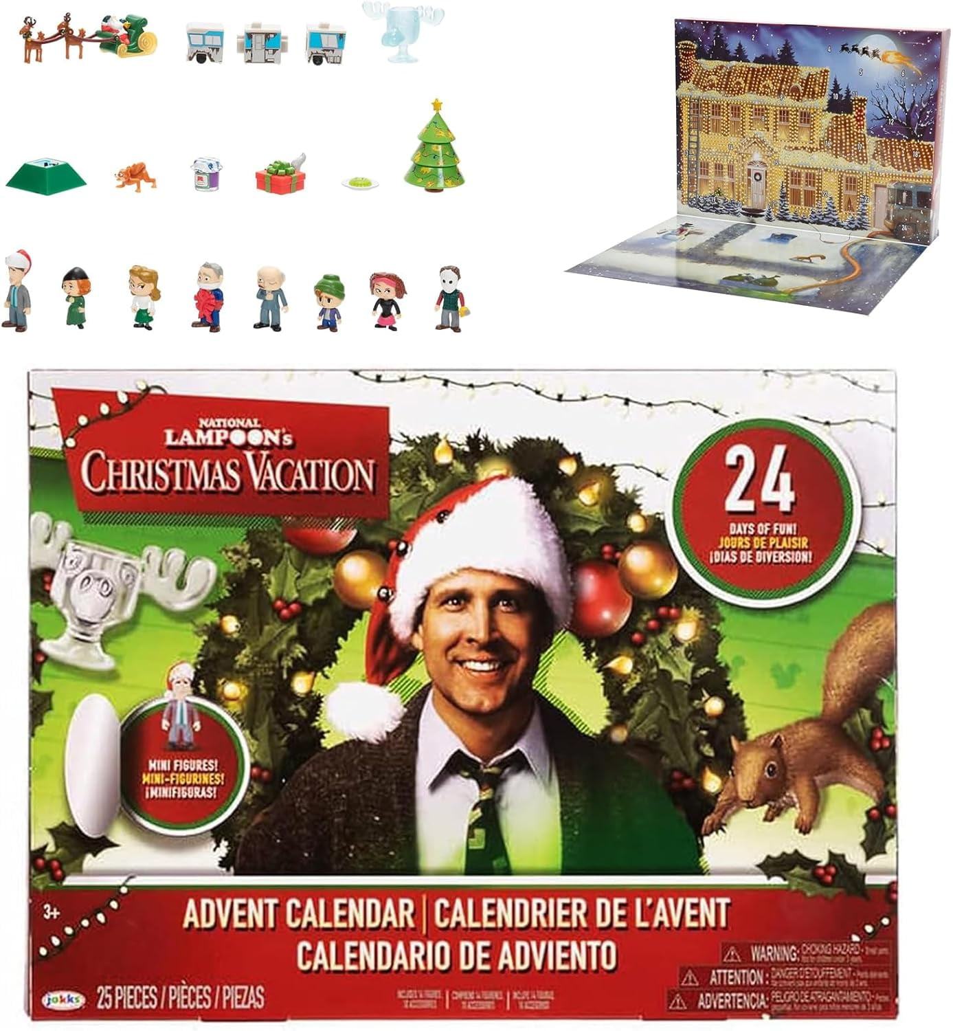 24 Day Christmas Advent Calendar, Contains 24 Gifts, National Lampoon’s