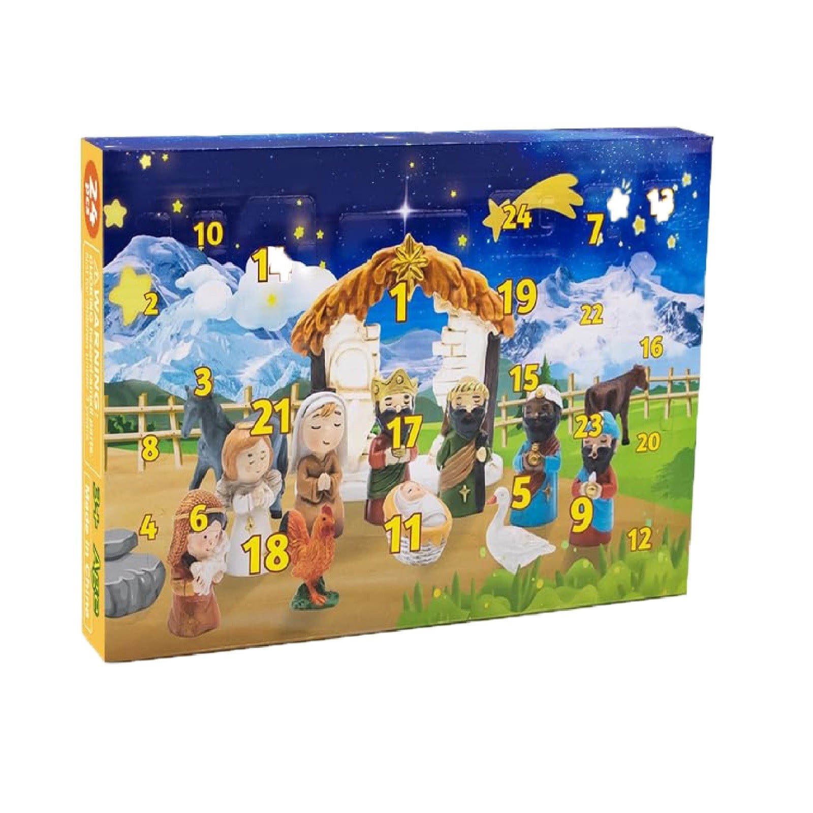 24 Day Christmas Countdown Advent Calendar 2024 With Scene Set For Kids