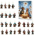 thumbnail image 1 of 24-Day Christmas Countdown Calendar Set - Reusable Advent Calendar with Surprise Ornaments Family Tradition Gift Box(D), 1 of 4