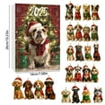 thumbnail image 1 of 24-Day Dog Lovers Advent Calendar, Christmas Countdown Calendar with Hanging Puppy Ornaments for Kids, Family Holiday Tradition Gift, 1 of 2