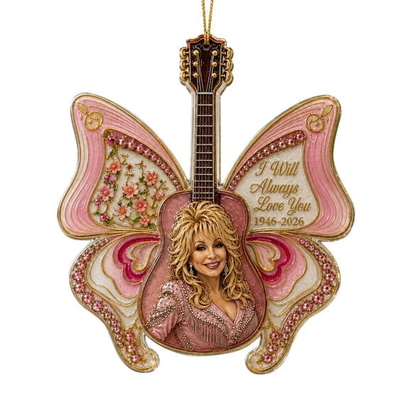 24 Day Dolly Christmas Countdown Advent Calendar, Dolly Memorial Acrylic Ornament Country Music Fan Xmas Hanging Decor, Festive Memorial Christmas Ornament, Dolly Gifts for Holiday Gifting