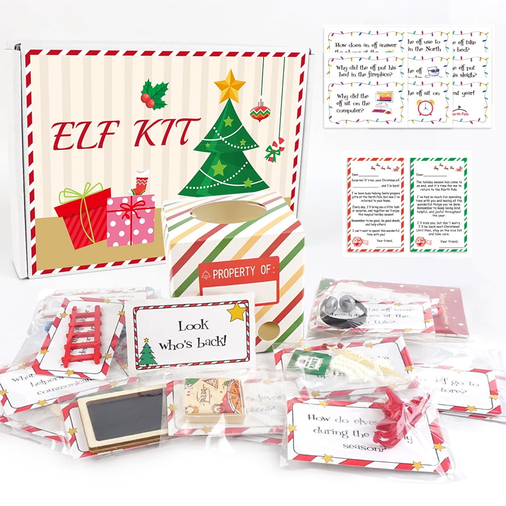 24-Day Elf Joke Kit - Christmas Countdown Calendar with Props