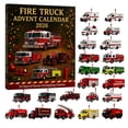 24 Day Fire Truck Advent Calendar 2026 with 24 2D Acrylic Fire Truck ...