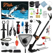 Konijiwa 24-Day Fishing Advent Calendar - Ultimate Fishing Accessories Kit for Men & Teen Boys, Countdown to Christmas with Surprises for Fishing Enthusiasts