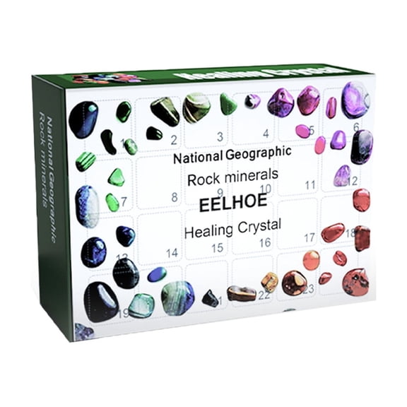 24-Day Gemstone & Rock Collection Countdown Calendar - Geology Educational Gift