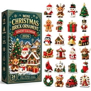 24-Day Mini Christmas Brick Ornament Advent Calendar