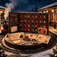 thumbnail image 1 of 24-Day Mystery Adventure Advent Calendar, 24 Days Clue Puzzle Countdown Box, Interactive Escape Room Style Story Game, Holiday Collectible Gift for Mystery & Puzzle Enthusiasts (Mystery Train), 1 of 4