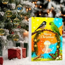 24 Days Advent Calendar Christmas Countdown - Nature & Wildlife Theme Glass Ball Ornaments Set 2D,Daily Surprises for Kids & Adults,2025 Holiday Decor & Christmas Gift Idea