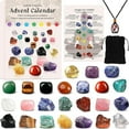 thumbnail image 1 of Christmas Advent Countdown Calendar 2024 24 Days Surprise Kit for Kids and Adults Learning Rocks with Identification Sheet Festive Holiday, 1 of 6
