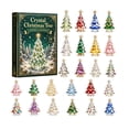 thumbnail image 1 of 24 Days Christmas Christmas Spinner Tree Collection Countdown Advent Calendar, Collectible Surprise Acrylic Pendant Ornament Set for Family Holiday, 1 of 7