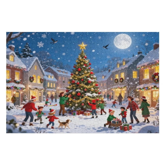 24 Days of Christmas Countdown Puzzle 1000 Pieces for Adults, Holiday-Themed Jigsaw, Festive Family Game, Mind-Relaxing Indoor Activity, Home Dcor, Gift Idea