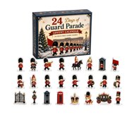 24 Days of Guard Parade Advent Calendar 2026, 24Pcs Royal Guard Parade Acrylic Collectible Figures Countdown Blind Box, Royal Themed Collectibles, Christmas Tree Holiday Surprise Gift