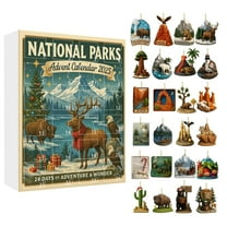 National Parks 2025 Advent Calendar: 24 Days of Festive Surprise, Legendary Landscapes & Wildlife Gifts for Nature Lovers & Park Explorers 1 Box