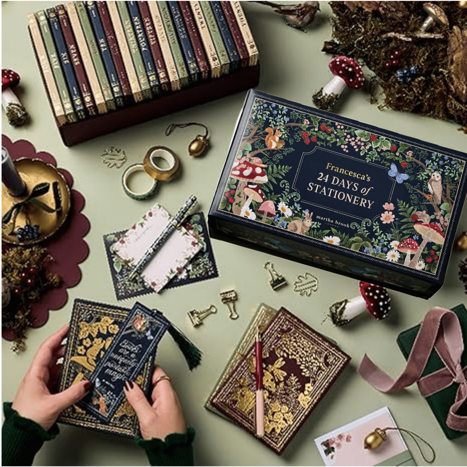 24 Days Of Stationery Advent Calendar,Winter Woodland Design Ultimate