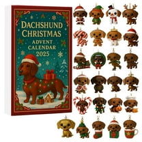 24 Days of Christmas Advent Calendars 2025 Dachshund Holiday Dog Theme for Dog Lovers