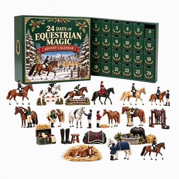 Myestery Box 24 Days of Equestrian Magic Advent Calendar Set : Surprise Mystery ...