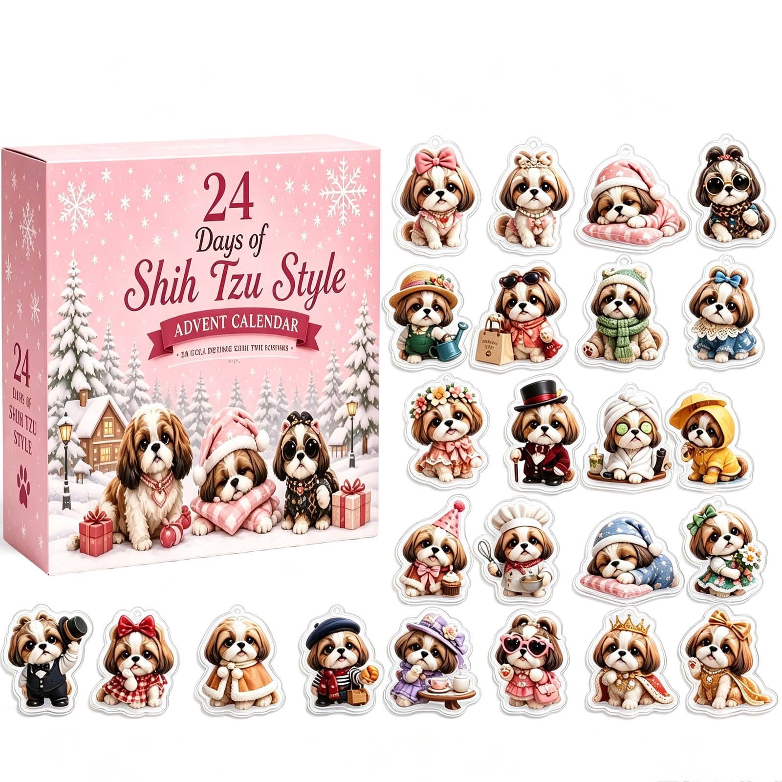 24 Days of Shih Tzu Christmas Advent Calendar 2026 for Dog Lovers, 24 ...