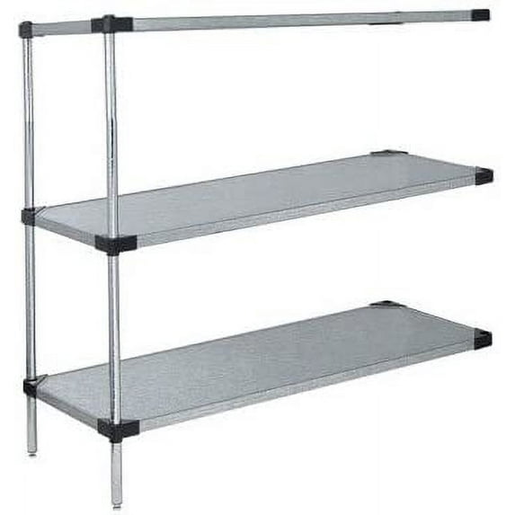 24" Deep x 24" Wide x 42" High 3 Tier Solid Stainless Steel Add-On Shelving Unit