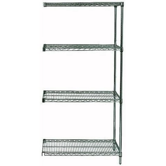 24" Deep x 30" Wide x 63" High 4 Tier Freezer Add-On Shelving Unit