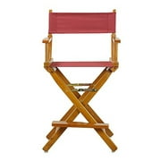 "24" Director's Chair Honey Oak Frame-Burgundy Canvas"