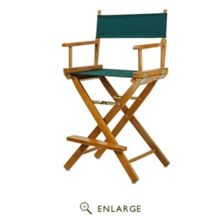"24" Director's Chair Honey Oak Frame-Hunter Green Canvas"