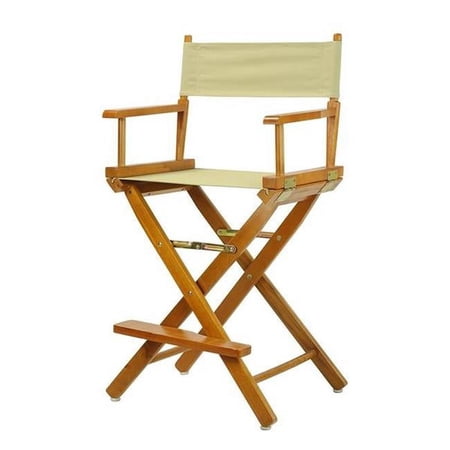 "24" Director's Chair Honey Oak Frame-Tan Canvas"