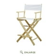 thumbnail image 1 of "24" Director's Chair Natural Frame-White Canvas", 1 of 3