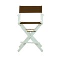 thumbnail image 1 of "24" Director's Chair White Frame-Brown Canvas", 1 of 14