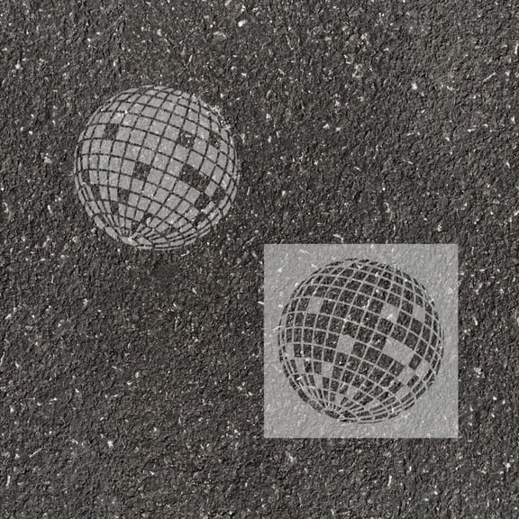 24" Disco Ball Parking Space Stencil