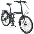 24" Durban Bikes One XL Folding Bike, Black