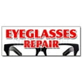 thumbnail image 1 of 24" EYEGLASS REPAIR DECAL sticker optometrist eye exam dr doctor examination, 1 of 1