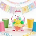 thumbnail image 1 of 24 Easter Eggs in Easter Plastic Fillable Containers,Clear Bunny Shaped Treat Containers with Handle, Eggs for Easter Hunt Party, 1 of 6