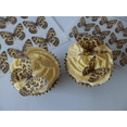 thumbnail image 1 of 24 Edible Wafer Leopard Print Butterflies for Cakes & Cupcakes, 1 of 4