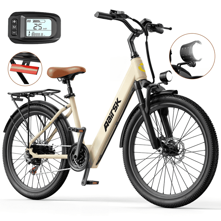 fahrradbeleuchtung aufladbar ROCKBROS Fahrradlicht Set USB Fahrrad Frontlicht & Rücklicht – ROCKBROS-DE NATURE - TOUR - Category:E Bike_Shimano Cues CS LG300  11 48T Options:Adventure Neo Allroad Low StepThru - Jade