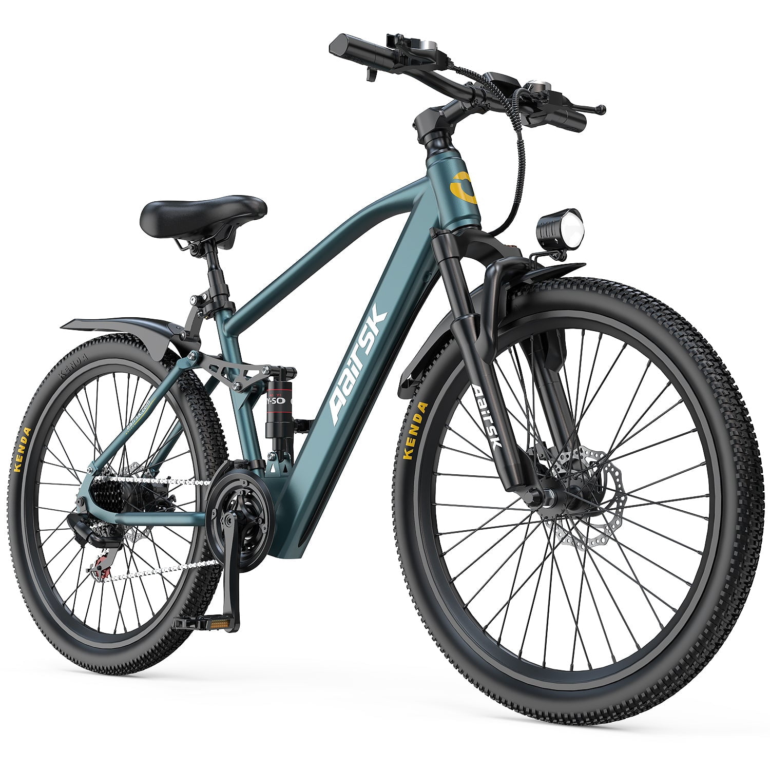 24" Electric Bike for Female, 748W Peak Motor, 25MPH EBike, 36V 13Ah Removable Battery, 45-Mile Range, 24"x2" Anti-Puncture Tires, UL2849, Blue