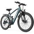 thumbnail image 1 of 24" Electric Bike for Female, 748W Peak Motor, 25MPH EBike, 36V 13Ah Removable Battery, 45-Mile Range, 24"x2" Anti-Puncture Tires, UL2849, Blue, 1 of 9