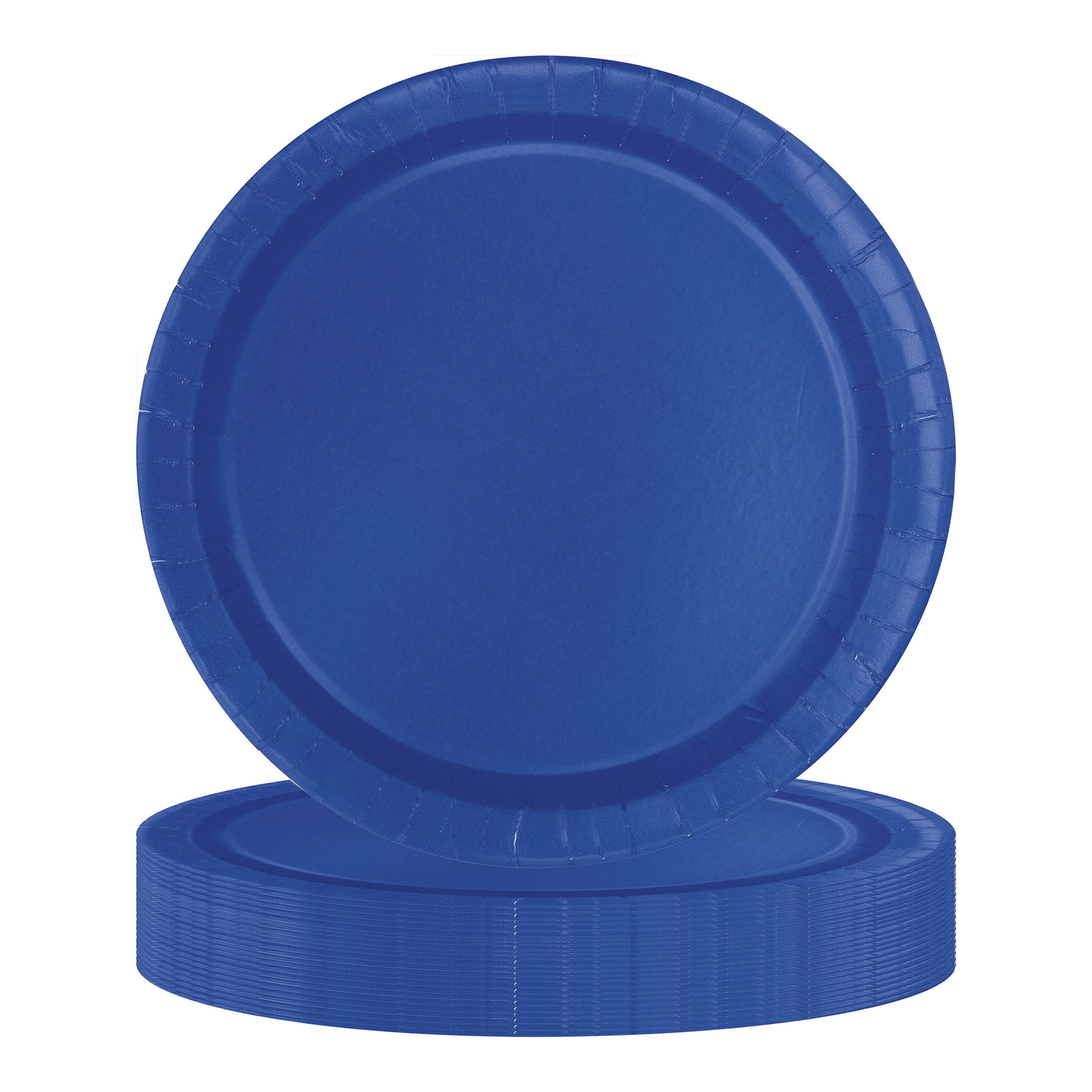 24CT 7IN Blue Dessert Paper Plates by Way To Celebrate