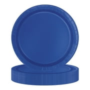 Way to Celebrate 24 Electric Blue 7" Plates Plastic material