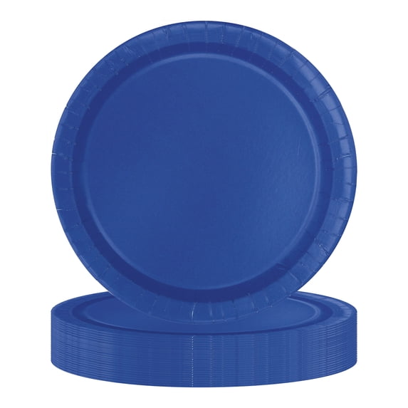 24CT 7IN Blue Dessert Paper Plates by Way To Celebrate