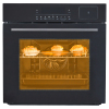 24" Electric Single Wall Oven, 2.5Cu.ft with 8 Baking Modes, 70L Electric Convection Oven, with Air Frying Function, 3000w, 3D Surround Heating with Double-Layered Glass Door, Timer, Touch Control