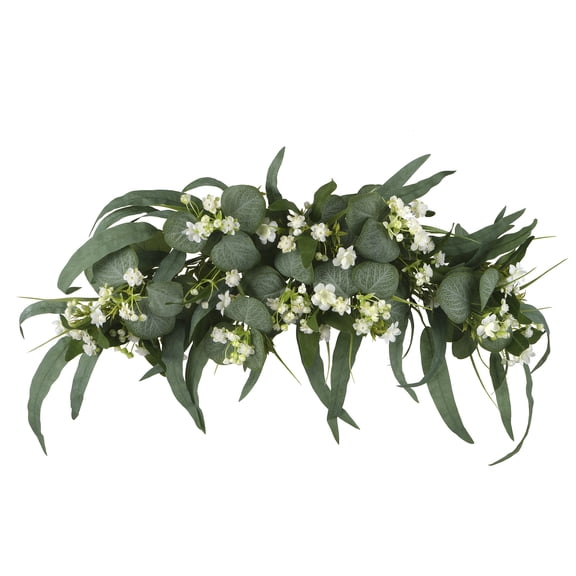 24" Eucalyptus & Baby's Breath Occasion Swag by Ashland  - Spring Floral for Crafting and Home Decor