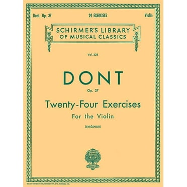 24 Exercises, Op 37: Schirmer Library of Classics Volume 328 Violin Method (Paperback)