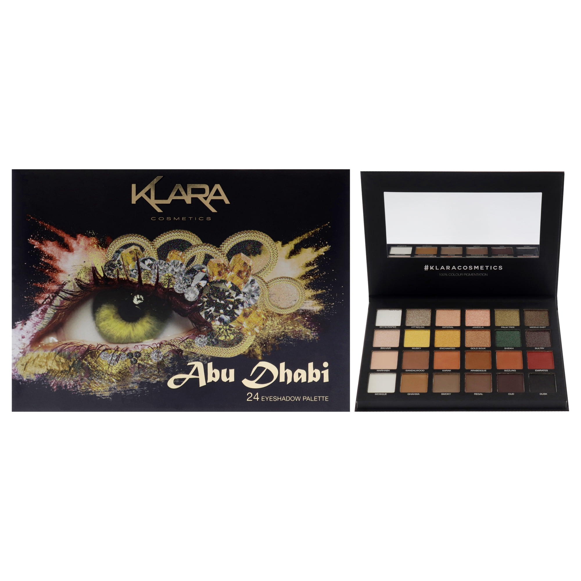 Klara 24 Eyeshadow Palette - Abu Dhabi , 1.68 oz Eye Shadow