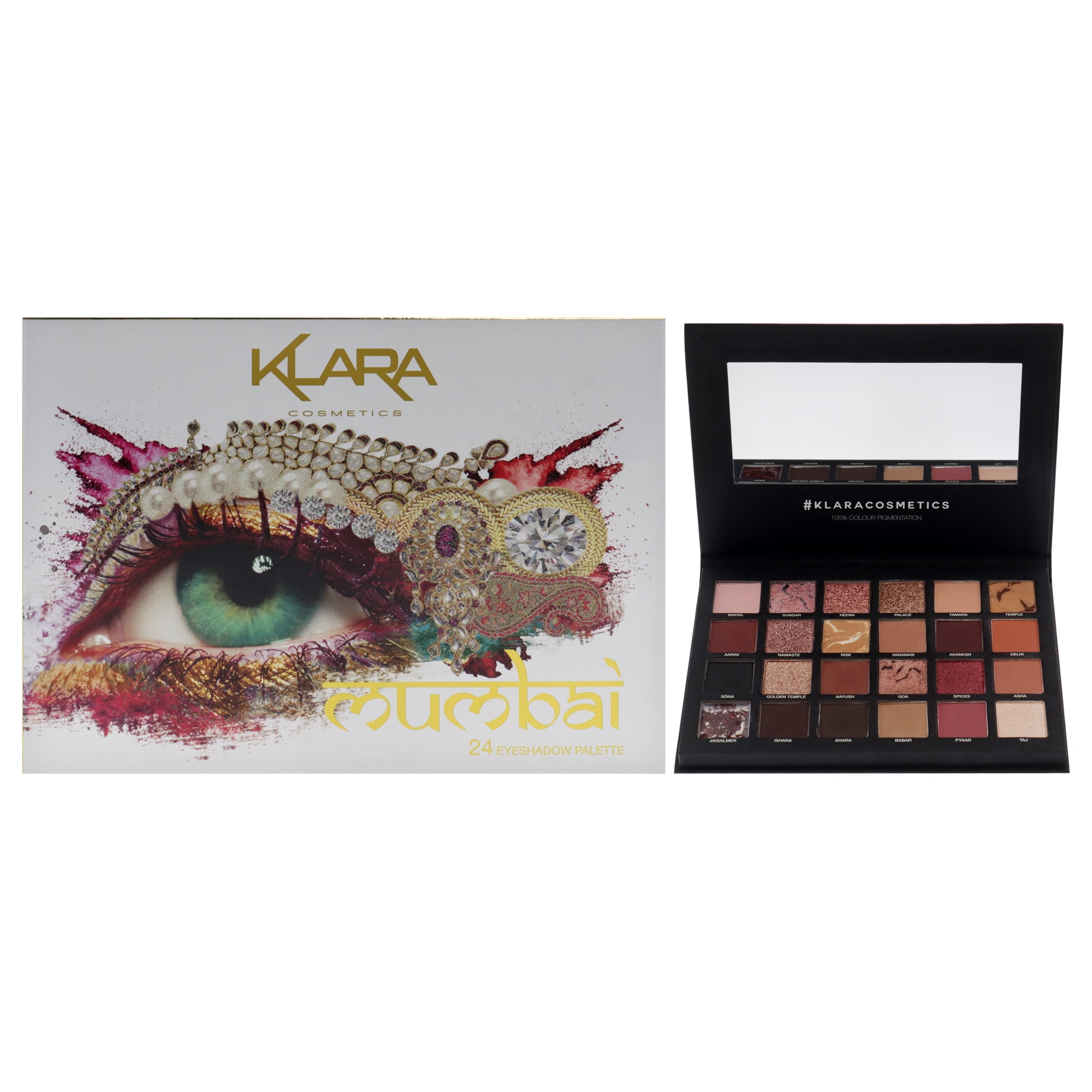 Klara 24 Eyeshadow Palette - Mumbai , 1.68 oz Eye Shadow
