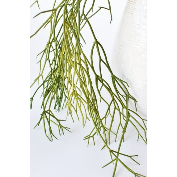 24" Faux Pencil Cactus Hanging Succulent Bush