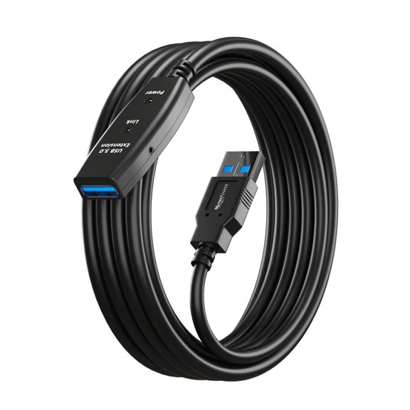 24 Feet Active USB Extension Cable 3.0 Male to Female with A Extension chipset Signal Booster - Active Extension/Repeater Cord 7.5 Meters / 24 Feet