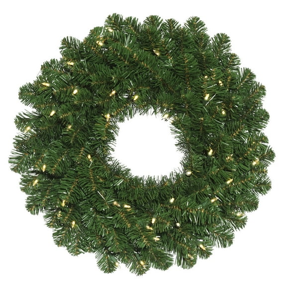 24" Fir Wreath B/O Timer 50WW